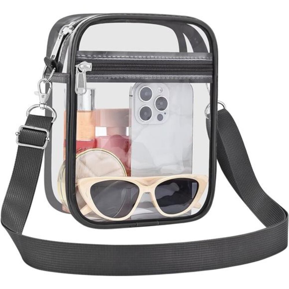 Clear Purse Stadium Transparent Messenger Bag Stadium Approved for Men and Women